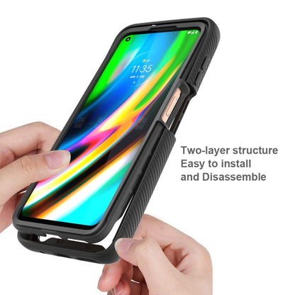 For Motorola Moto G9 Plus Starry Sky Solid Color Series Shockproof PC + TPU Protective Case(Red) - Motorola Cases by buy2fix | Online Shopping UK | buy2fix
