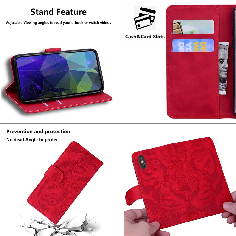 For Samsung Galaxy S20 FE / S20 FE 5G / S20 Lite Tiger Embossing Pattern Horizontal Flip Leather Case with Holder & Card Slots & Wallet(Red) - Galaxy S20 FE Cases by NILLKIN | Online Shopping UK | buy2fix
