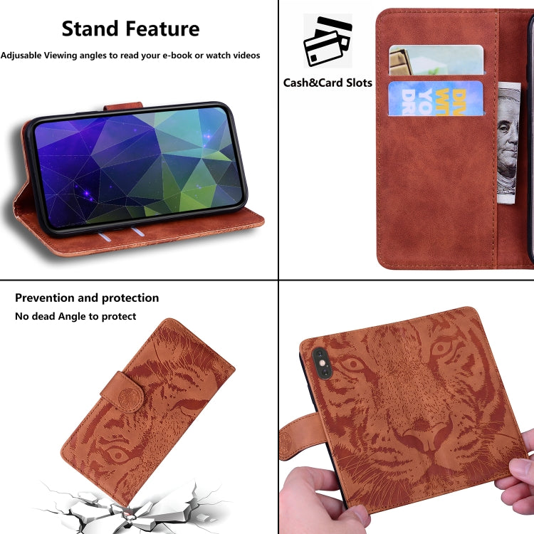 For Samsung Galaxy S20 FE / S20 FE 5G / S20 Lite Tiger Embossing Pattern Horizontal Flip Leather Case with Holder & Card Slots & Wallet(Brown) - Galaxy S20 FE Cases by NILLKIN | Online Shopping UK | buy2fix