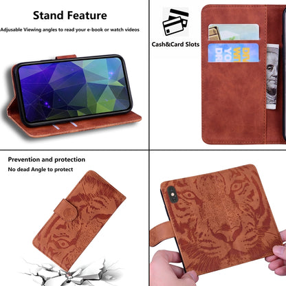 For Samsung Galaxy S20 FE / S20 FE 5G / S20 Lite Tiger Embossing Pattern Horizontal Flip Leather Case with Holder & Card Slots & Wallet(Brown) - Galaxy S20 FE Cases by NILLKIN | Online Shopping UK | buy2fix