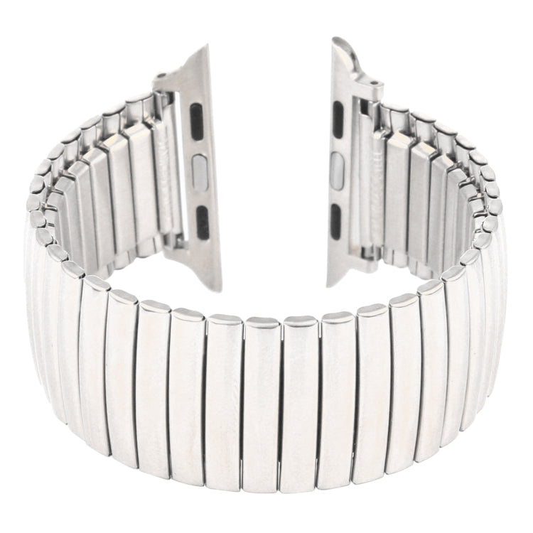 Elastic Aluminum Watch Band For Apple Watch Series 7 45mm / 6 & SE & 5 & 4 44mm / 3 & 2 & 1 42mm(Silver) - Watch Bands by buy2fix | Online Shopping UK | buy2fix