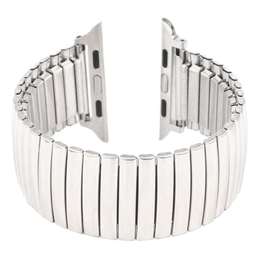 Elastic Aluminum Watch Band For Apple Watch Series 7 45mm / 6 & SE & 5 & 4 44mm / 3 & 2 & 1 42mm(Silver) - Watch Bands by buy2fix | Online Shopping UK | buy2fix