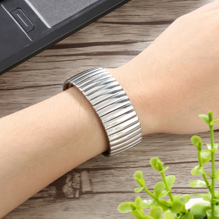 Elastic Aluminum Watch Band For Apple Watch Series 7 45mm / 6 & SE & 5 & 4 44mm / 3 & 2 & 1 42mm(Silver) - Watch Bands by buy2fix | Online Shopping UK | buy2fix