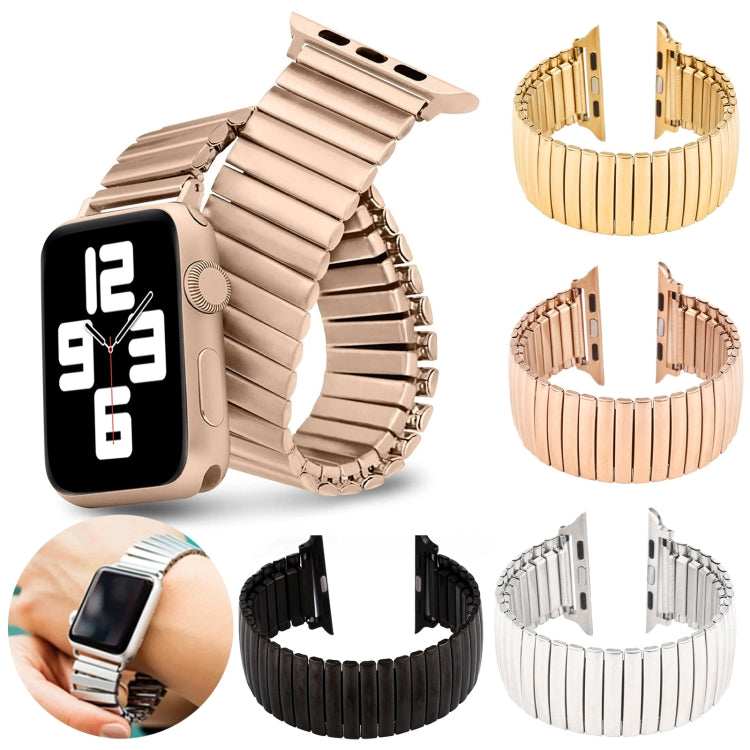 Elastic Aluminum Watch Band For Apple Watch Series 7 45mm / 6 & SE & 5 & 4 44mm / 3 & 2 & 1 42mm(Silver) - Watch Bands by buy2fix | Online Shopping UK | buy2fix
