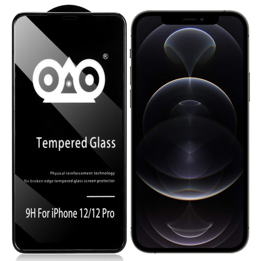 For iPhone 12 / 12 Pro Shockproof Anti-breaking Edge Airbag Tempered Glass Film - iPhone 12 / 12 Pro Tempered Glass by buy2fix | Online Shopping UK | buy2fix