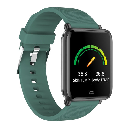 Q9T 1.3 inch TFT Touch Screen Dual-mode Bluetooth Smart Watch, Support Body Temperature Detection / Blood Oxygen Monitor / Blood Pressure Monitor(Green) by buy2fix