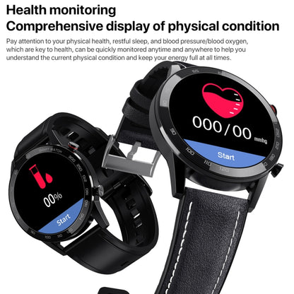 1.3 inch Touch Screen Dual-mode Bluetooth Smart Watch, Support Sleep Monitor / Heart Rate Monitor / Blood Pressure Monitoring(Black Silicone Strap) - Smart Watches by buy2fix | Online Shopping UK | buy2fix