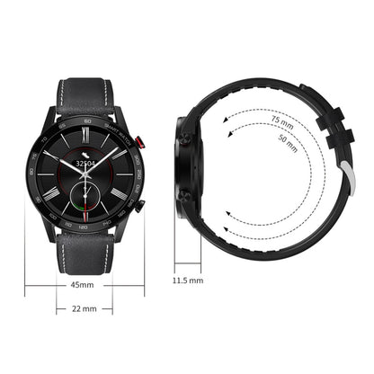 1.3 inch Touch Screen Dual-mode Bluetooth Smart Watch, Support Sleep Monitor / Heart Rate Monitor / Blood Pressure Monitoring(Black Silicone Strap) - Smart Watches by buy2fix | Online Shopping UK | buy2fix