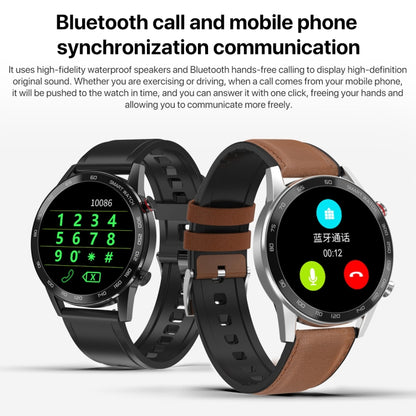 1.3 inch Touch Screen Dual-mode Bluetooth Smart Watch, Support Sleep Monitor / Heart Rate Monitor / Blood Pressure Monitoring(Black Silicone Strap) - Smart Watches by buy2fix | Online Shopping UK | buy2fix
