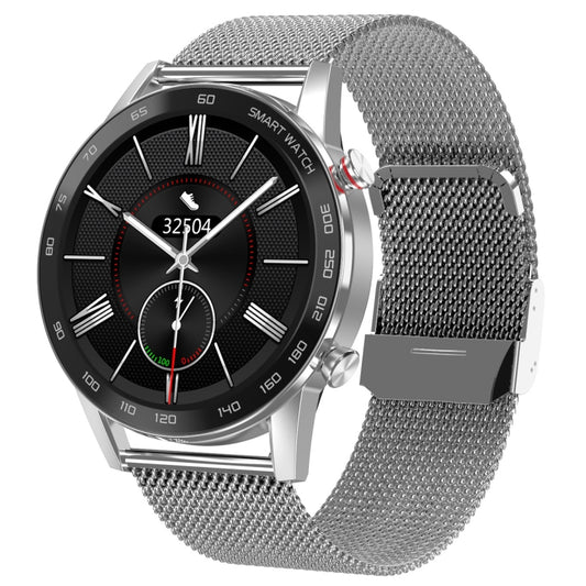 1.3 inch Touch Screen Dual-mode Bluetooth Smart Watch, Support Sleep Monitor / Heart Rate Monitor / Blood Pressure Monitoring(Silver Milanese Strap) - Smart Watches by buy2fix | Online Shopping UK | buy2fix