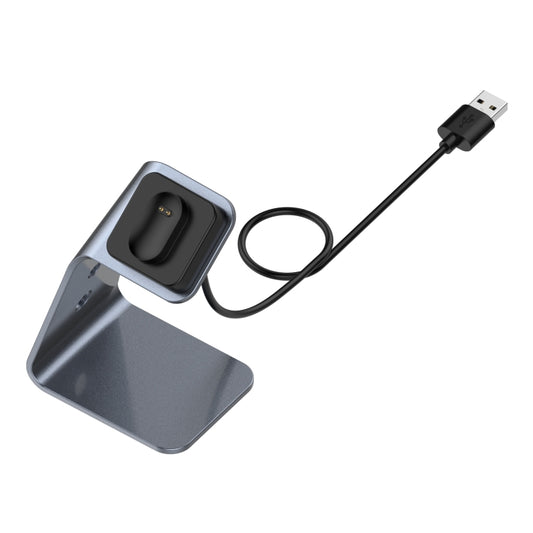 For Fitbit Inspire / Inspire HR / Ace 2 Universal Aluminum Alloy Charger Holder with Chip Protection, Support Fast Charging(Grey) - Charger by buy2fix | Online Shopping UK | buy2fix