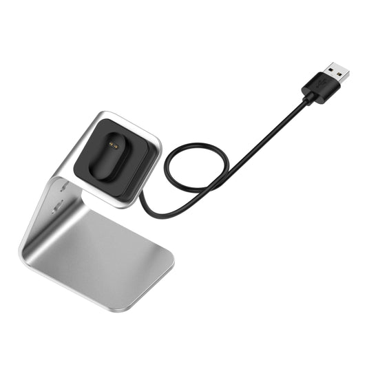 For Fitbit Inspire / Inspire HR / Ace 2 Universal Aluminum Alloy Charger Holder with Chip Protection, Support Fast Charging(Silver) - Charger by buy2fix | Online Shopping UK | buy2fix