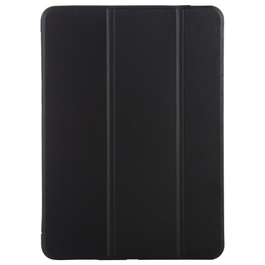 TPU Three-fold Horizontal Flip Smart Leather Case with Sleep / Wake-up Function & Holder For iPad Air 2022 / 2020 10.9(Black) - iPad Air (2022) / (2020) 10.9 Cases by buy2fix | Online Shopping UK | buy2fix