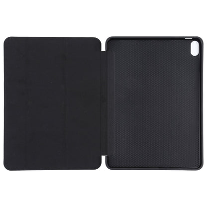 TPU Three-fold Horizontal Flip Smart Leather Case with Sleep / Wake-up Function & Holder For iPad Air 2022 / 2020 10.9(Black) - iPad Air (2022) / (2020) 10.9 Cases by buy2fix | Online Shopping UK | buy2fix