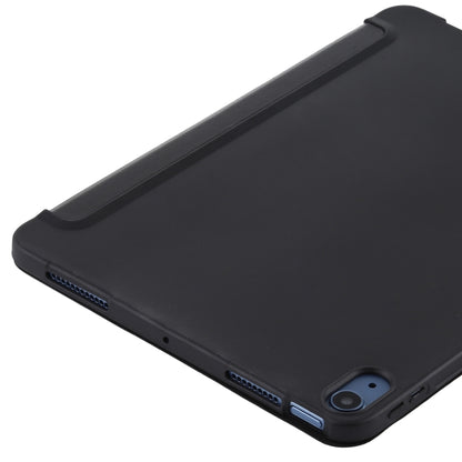 TPU Three-fold Horizontal Flip Smart Leather Case with Sleep / Wake-up Function & Holder For iPad Air 2022 / 2020 10.9(Black) - iPad Air (2022) / (2020) 10.9 Cases by buy2fix | Online Shopping UK | buy2fix