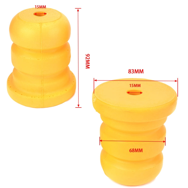 2 PCS Car Polyurethane Rear Shock Absorber 15039397 for Cadillac / Chevrolet - Steering System by buy2fix | Online Shopping UK | buy2fix