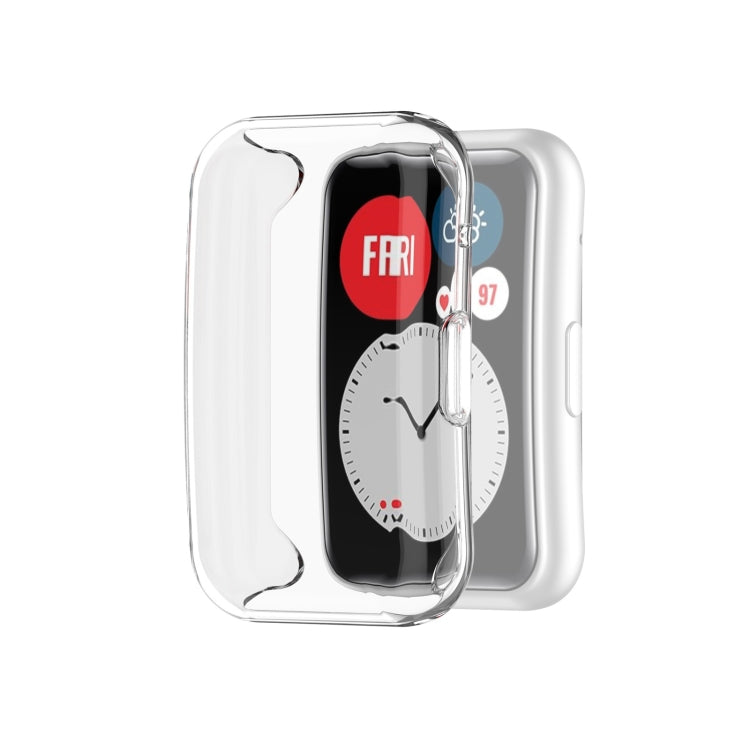 For Huawei Watch Fit Full Coverage TPU Protective Case Cover(Transparent) by buy2fix