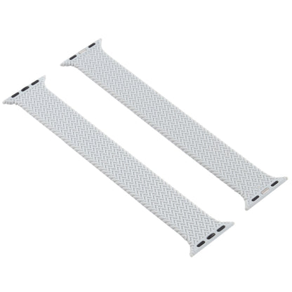 Single-turn Woven Pattern Silicone Watch Band For Apple Watch Series 7 41mm / 6 & SE & 5 & 4 40mm / 3 & 2 & 1 38mm, Size:M(Grey) - Watch Bands by buy2fix | Online Shopping UK | buy2fix