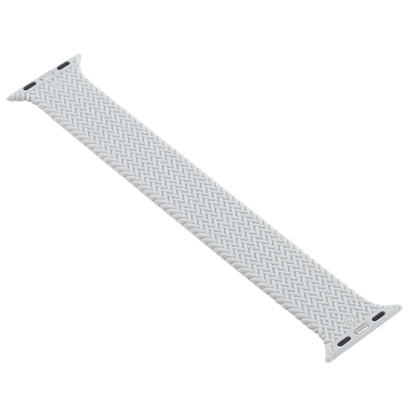 Single-turn Woven Pattern Silicone Watch Band For Apple Watch Series 7 41mm / 6 & SE & 5 & 4 40mm / 3 & 2 & 1 38mm, Size:M(Grey) - Watch Bands by buy2fix | Online Shopping UK | buy2fix