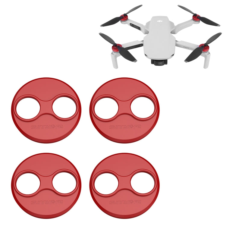 Sunnylife Dust-proof Waterproof Aluminum Alloy Motor Cover for DJI Mini 3 Pro/Mavic Mini/Mini SE(Red) - Other by buy2fix | Online Shopping UK | buy2fix