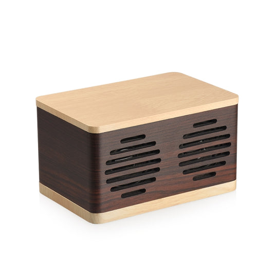D70 QI Standard Subwoofer Wooden Bluetooth 4.2 Speaker, Support TF Card & 3.5mm AUX Yellow - Desktop Speaker by buy2fix | Online Shopping UK | buy2fix