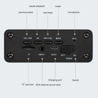 D70 QI Standard Subwoofer Wooden Bluetooth 4.2 Speaker, Support TF Card & 3.5mm AUX Brown - Desktop Speaker by buy2fix | Online Shopping UK | buy2fix