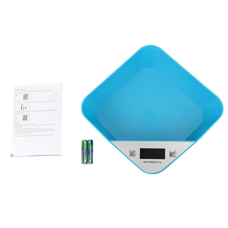 5000g x 1g Bowl Shaped LED Kitchen Electronic Scale by buy2fix