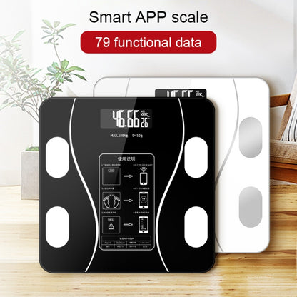 Household Smart Body Fat Electronic Weighing Scale, Battery Version(Black) by buy2fix