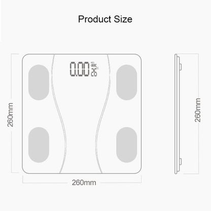 Household Smart Body Fat Electronic Weighing Scale, USB Charging Version(White) by buy2fix