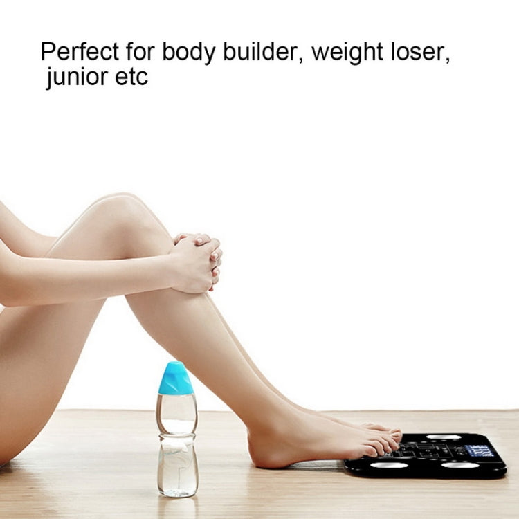 Household Smart Body Fat Electronic Weighing Scale, USB Charging Version(White) by buy2fix