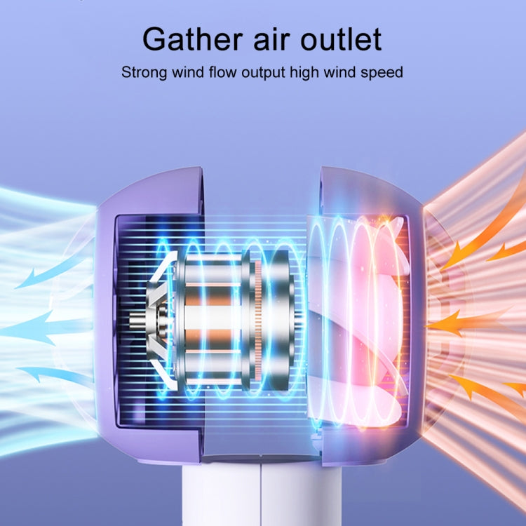 MF062 Mini Handheld Lollipop Electric Fan (Purple) by buy2fix