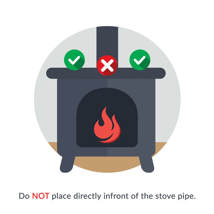 YL401 3-Blade High Temperature Metal Heat Powered Fireplace Stove Fan (Silver) by buy2fix