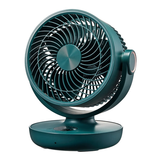 WT-F44 Adjustable Desktop LED Smart Digital Display Air Circulation Electric Fan, 3 Speed Control (Green) - Electric Fans by buy2fix | Online Shopping UK | buy2fix