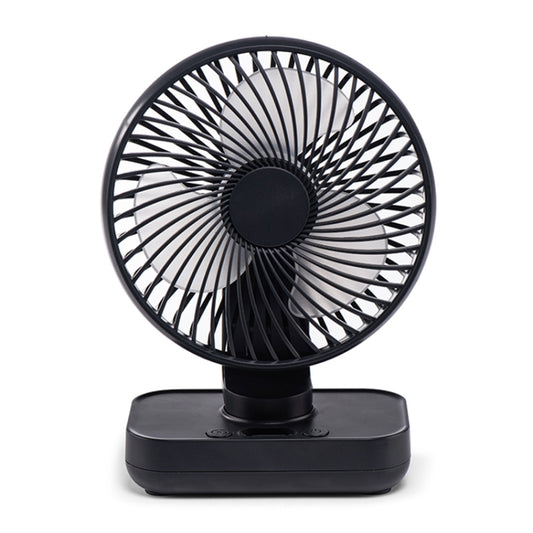 D606Y Portable Desktop Oscillating Small Fan (Black) by buy2fix
