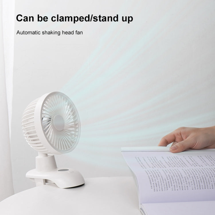 D601Y Portable USB Clip-on Oscillating Small Fan (White) by buy2fix