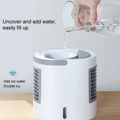 WT-F11 380ml Portable Elliptical Water-cooled Fan (Blue) by buy2fix