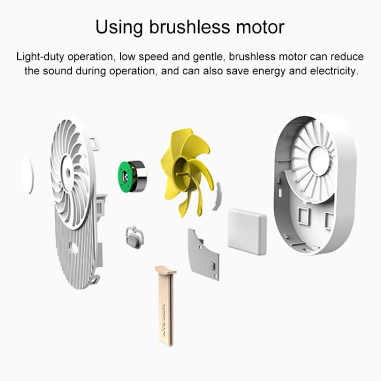 LLD-17 0.7-1.2W Ice Cream Shape Portable 2 Speed Control USB Charging Handheld Fan with Lanyard (Pink) by buy2fix