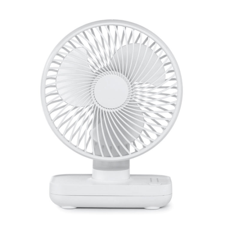 D606 4W USB Rechargeable Portable Four-speed Adjustable Desktop Fan(White) by buy2fix