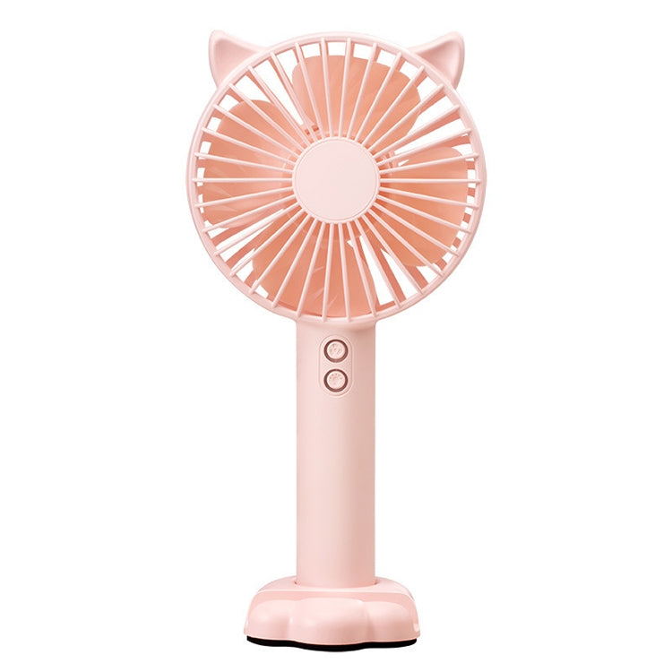 N10 Multi-function Handheld Desktop Holder Electric Fan, with 3 Speed Control (Pink) by buy2fix