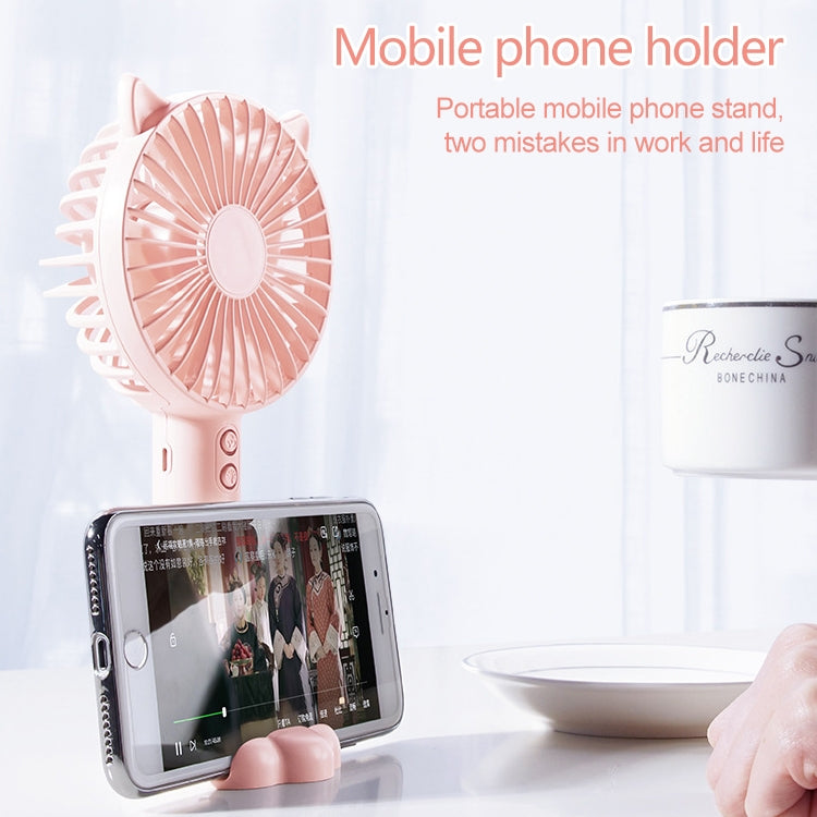 N10 Multi-function Handheld Desktop Holder Electric Fan, with 3 Speed Control (Sapphire Blue) by buy2fix