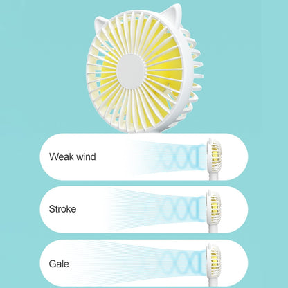 N10 Multi-function Handheld Desktop Holder Electric Fan, with 3 Speed Control (Sapphire Blue) by buy2fix