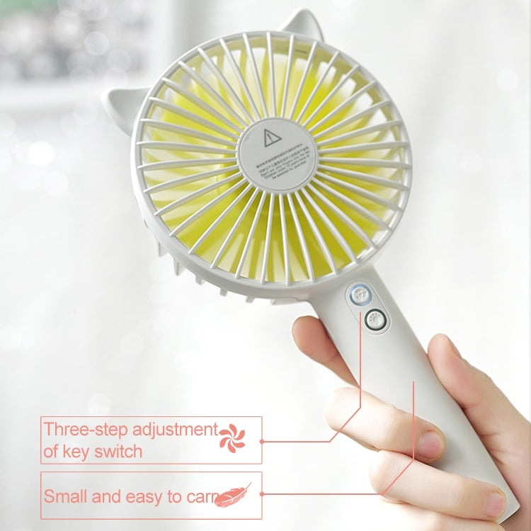 N10 Multi-function Handheld Desktop Holder Electric Fan, with 3 Speed Control (Sky Blue) by buy2fix