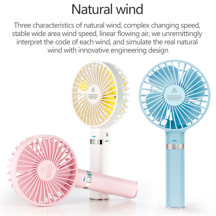 S2 Portable Foldable Handheld Electric Fan, with 3 Speed Control & Night Light (Purple) by buy2fix