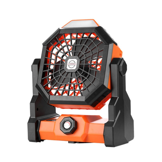 X3 Outdoor Portable Fan USB Charging Air Cooling Fan with LED Night Lamp (Orange) - Electric Fans by buy2fix | Online Shopping UK | buy2fix