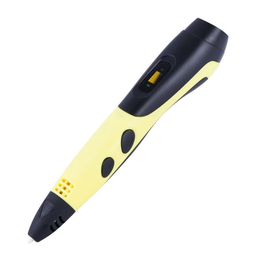 Gen 6th ABS / PLA Filament Kids DIY Drawing 3D Printing Pen with LCD Display(Yellow+Black) by buy2fix