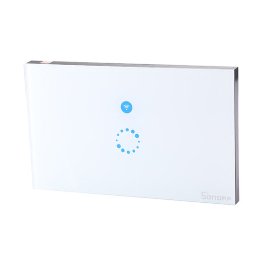 Sonoff  Touch 120mm 1 Gang Tempered Glass Panel Wall Switch Smart Home Light Touch Switch, Compatible with Alexa and Google Home, AC 90V-250V 400W 2A - Smart Socket by buy2fix | Online Shopping UK | buy2fix