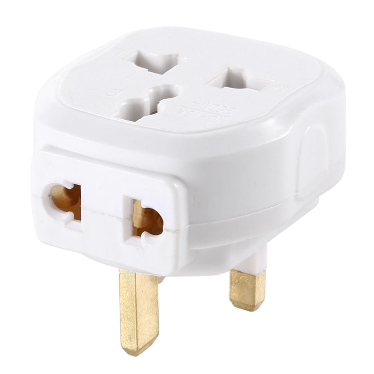 005HKD Portable Universal Socket Computer Server Power Adapter Travel Charger, UK Plug (White) - Plug Adaptor by buy2fix | Online Shopping UK | buy2fix