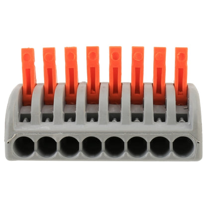 10 PCS 8 Port PCT Series Architectural Wiring Connector LED Lamp Conductor Distributor Junction Box Wire Joint - Connectors & Terminals by buy2fix | Online Shopping UK | buy2fix