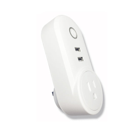 SA-002 2 USB Ports + 1 US Socket WiFi Smart Power Plug Socket, Compatible with Alexa and Google Home, AC 110V-230V, US Plug - Smart Socket by buy2fix | Online Shopping UK | buy2fix