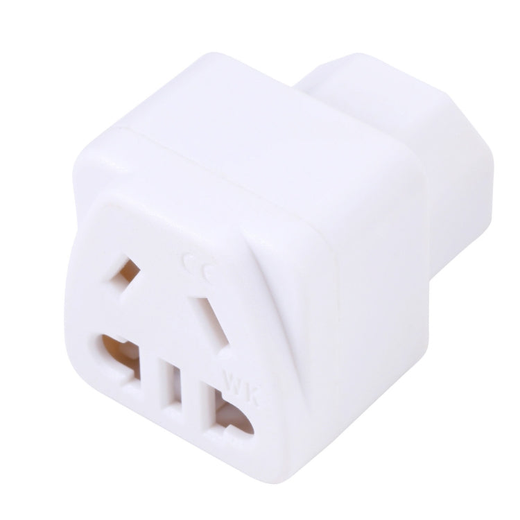 Portable Universal Five-hole WK to C13-C14 Plug Socket Power Adapter(White) - Plug Adaptor by buy2fix | Online Shopping UK | buy2fix
